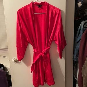 Victoria’s Secret Red Satin Robe